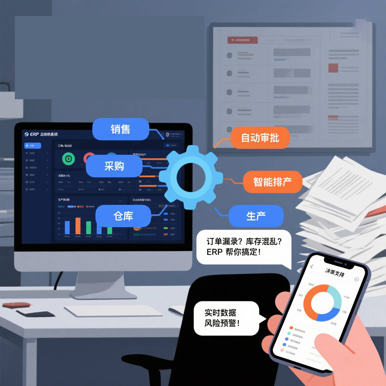 化工ERP如何打通生产进度信息到仓储部门的实时反馈通道？